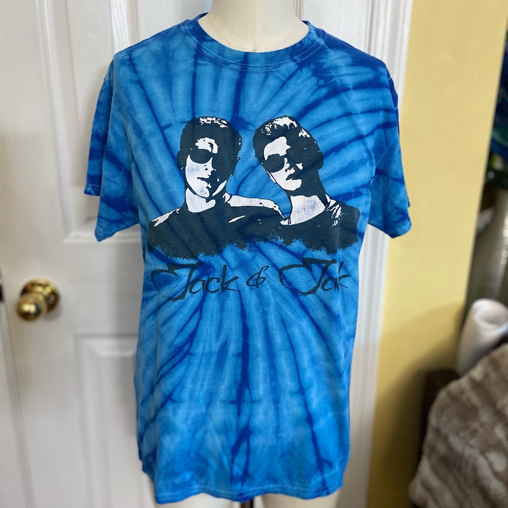 Jack & Jack Merch Blue Tie-Dye T-Shirt, size S